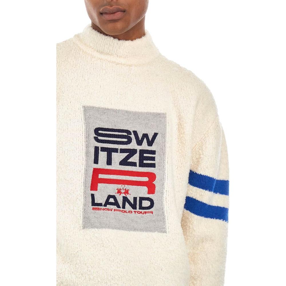 La Martina White Polyamide Sweater La Martina Antique White