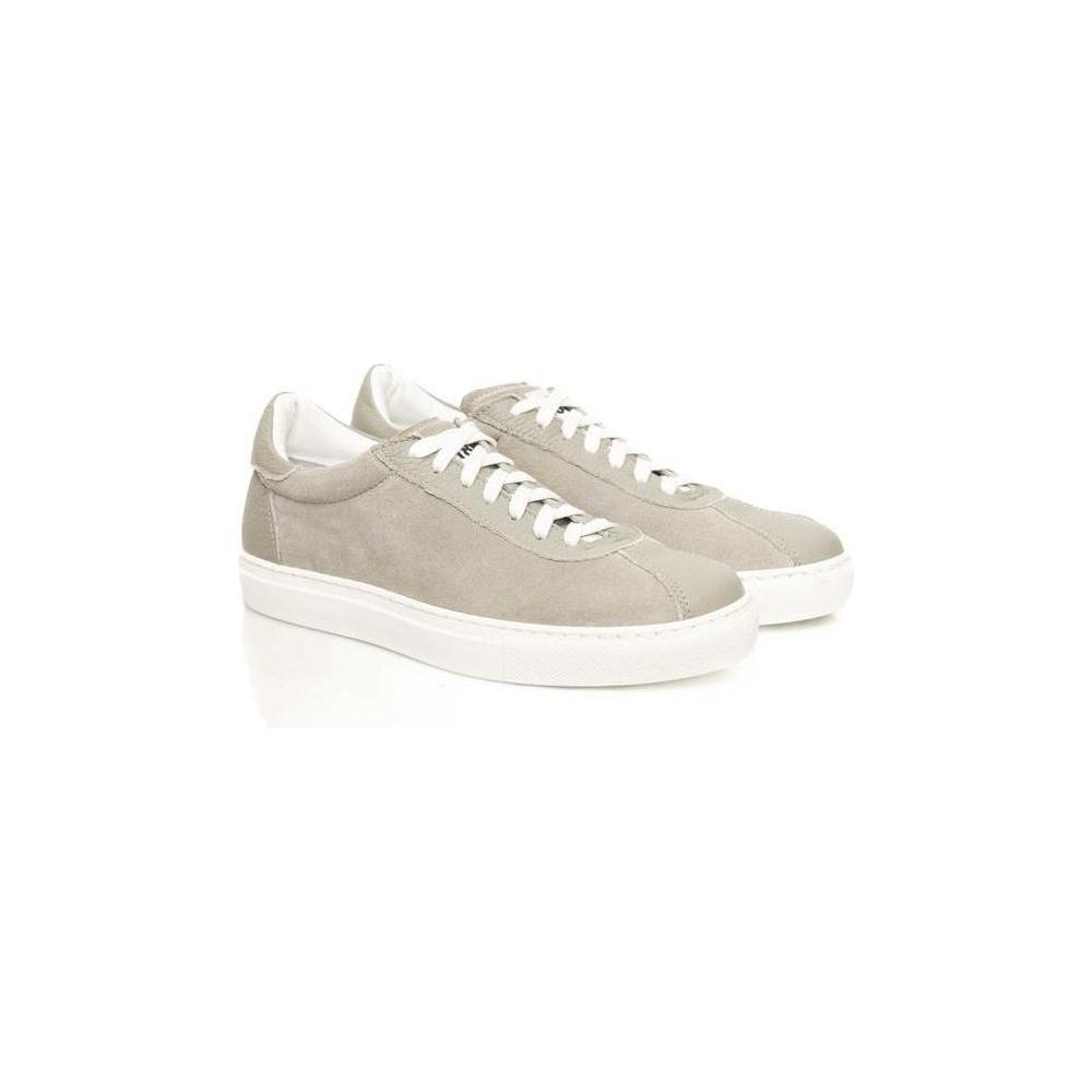 Cerruti 1881 Gray Cowhide Men's Sneaker Cerruti 1881 Light Gray