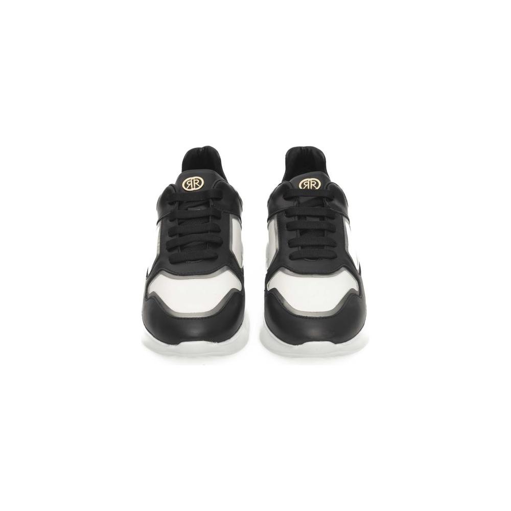 Cerruti 1881 Black Cowhide Women Sneaker Cerruti 1881 Light Gray