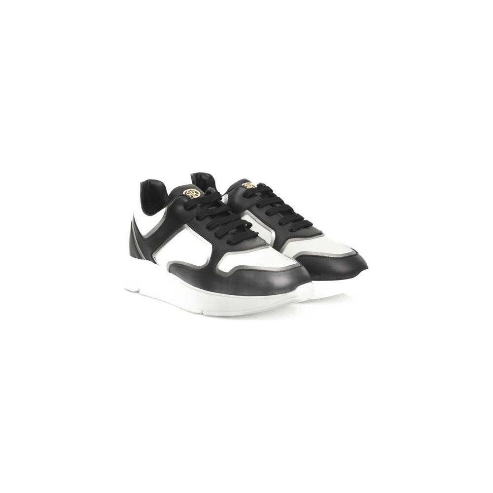 Cerruti 1881 Black Cowhide Women Sneaker Cerruti 1881 Beige