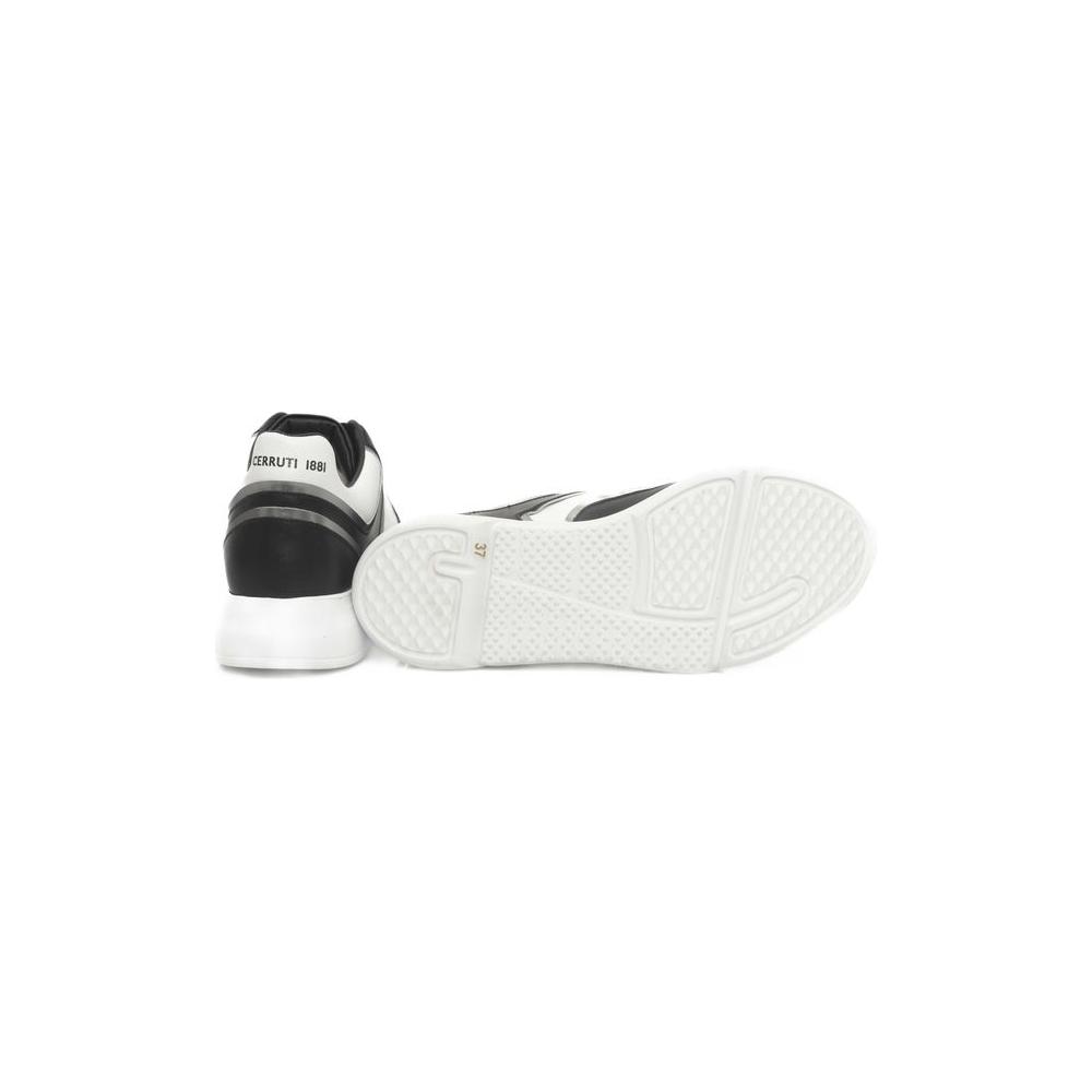 Cerruti 1881 Black Cowhide Women Sneaker Cerruti 1881 Beige
