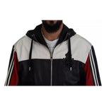 Dolce & Gabbana Black Leather Hooded Blouson Coat Jacket JKT3602-48