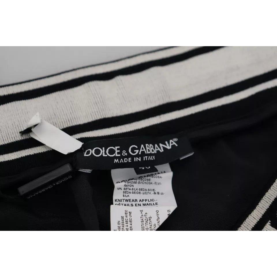 Dolce & Gabbana Black Jogger Jogging Trouser Cotton Pants Dolce & Gabbana Dark Gray