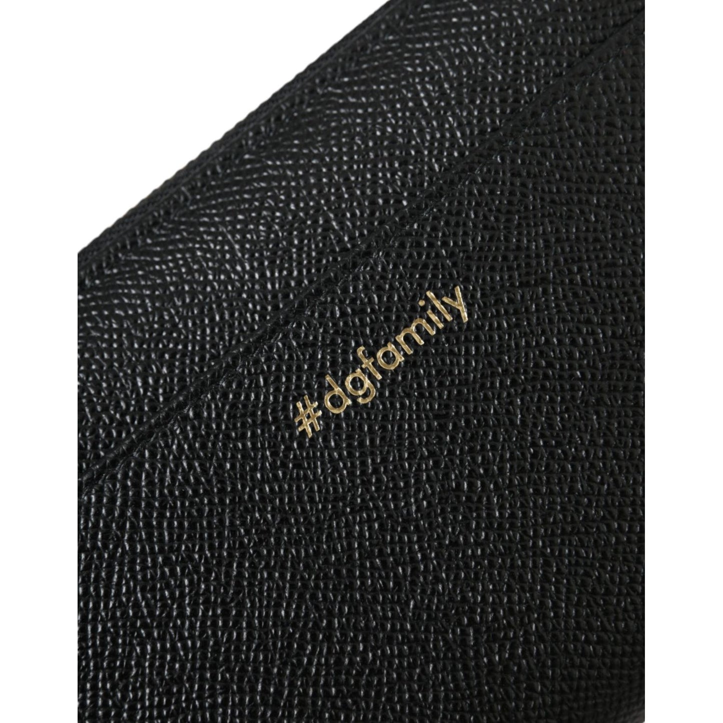 Dolce & Gabbana Black Blue Leather #DGFAMILY Zipper Continental Men Wallet Dolce & Gabbana Black