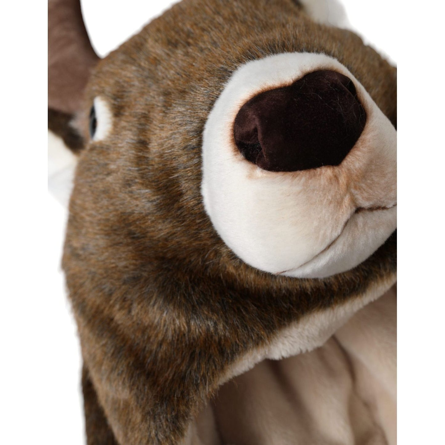 Dolce & Gabbana Brown Deer Faux Fur Whole Head Hat Dolce & Gabbana Dark Olive Green