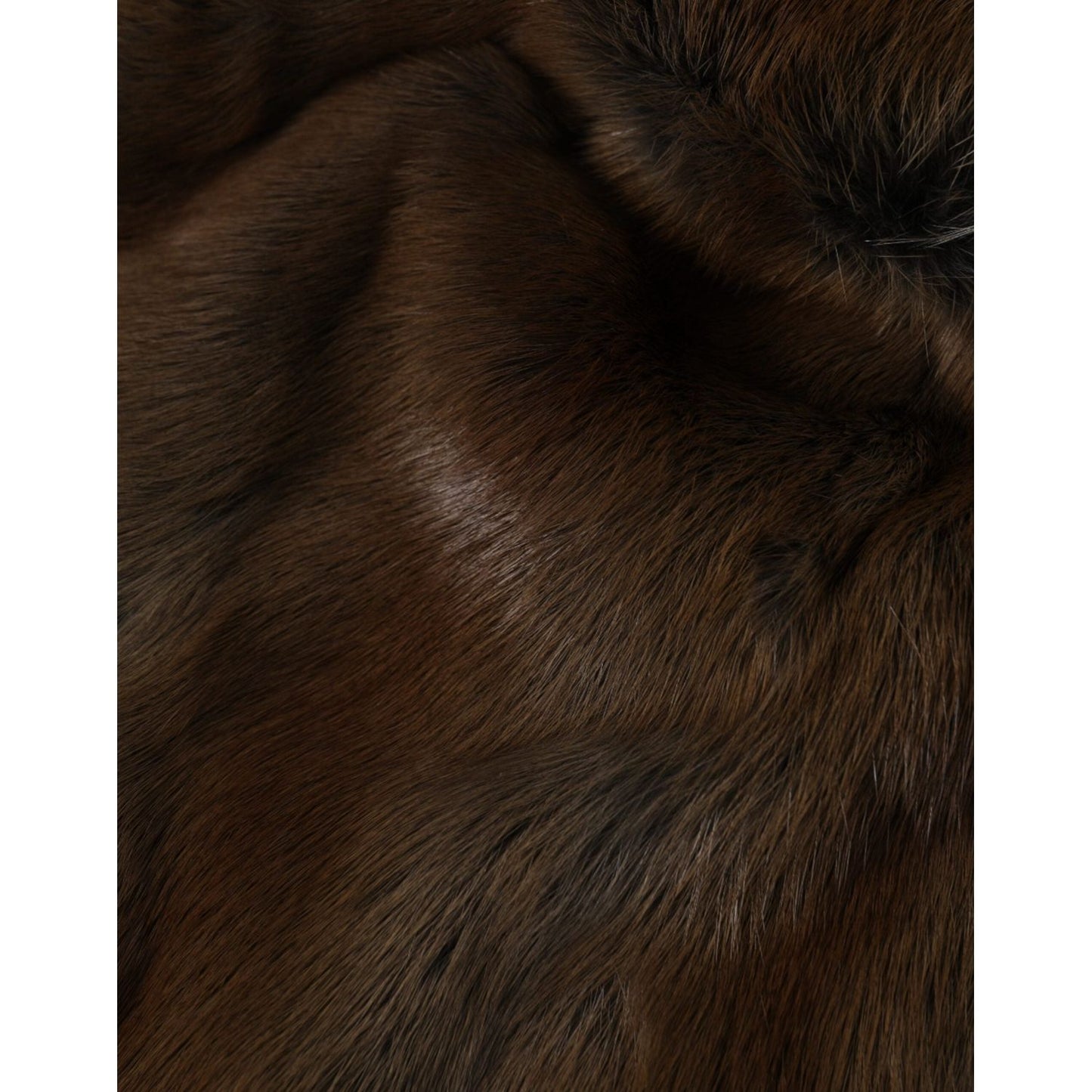 Dolce & Gabbana Brown Weasel Fur Womens Cashmere Hat Beanie Dolce & Gabbana Black