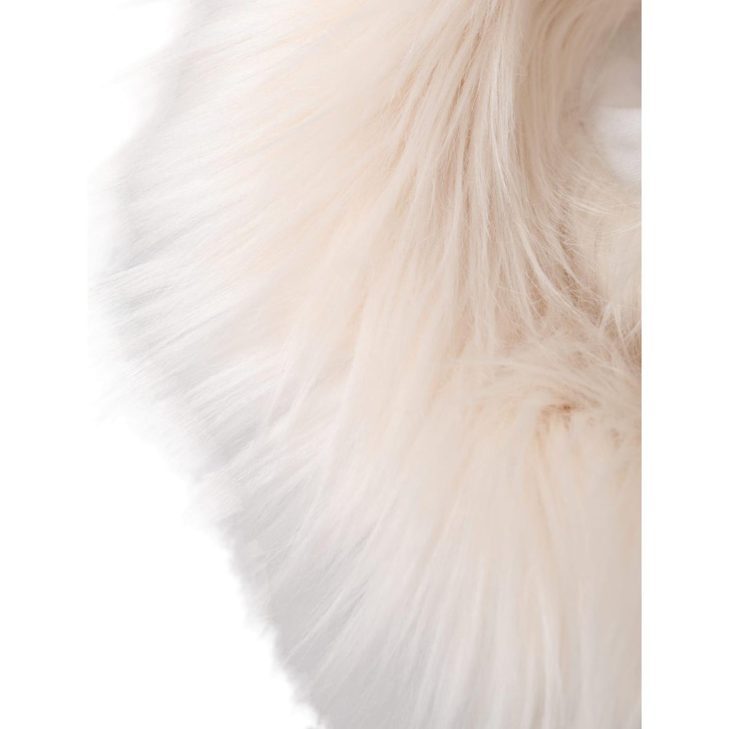 Dolce & Gabbana White Acrylic Fur Womens Bucket Hat Dolce & Gabbana Light Gray