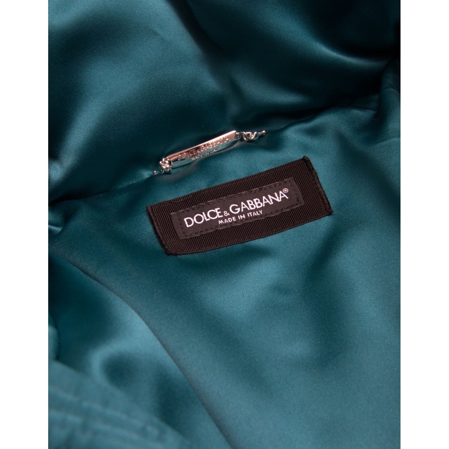Dolce & Gabbana Multicolor Floral Windbreaker Puffer Jacket Dolce & Gabbana Dark Slate Gray