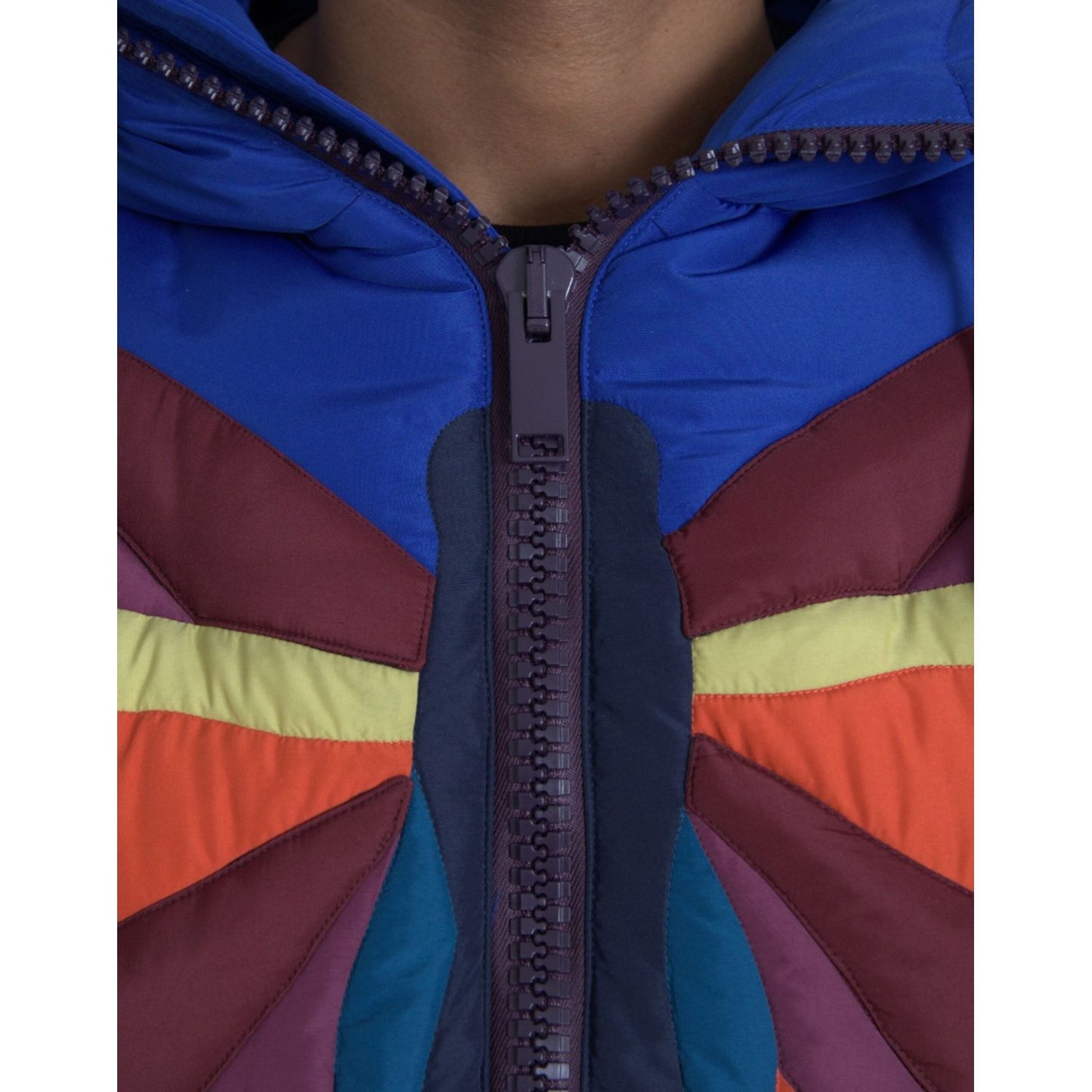 Dolce & Gabbana Multicolor Butterfly Hooded Puffer Jacket Dolce & Gabbana Dark Slate Gray