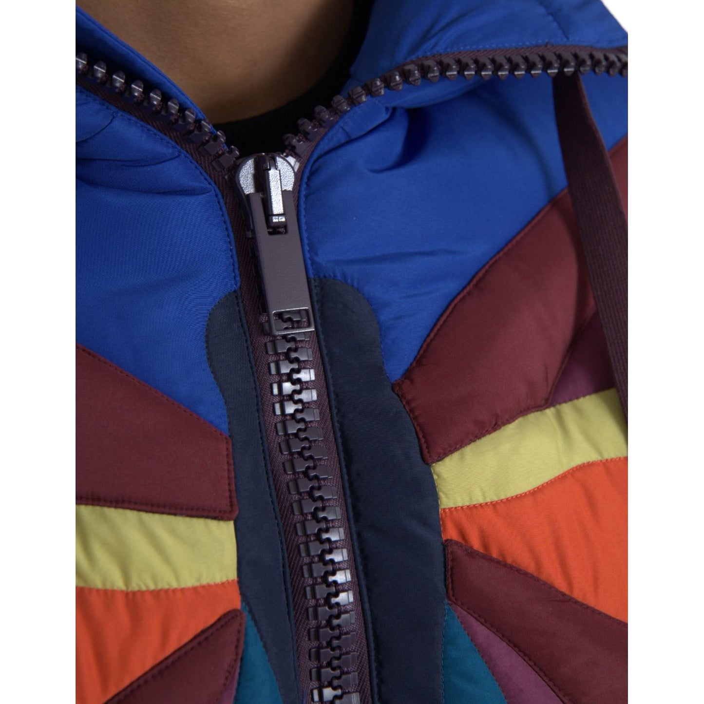 Dolce & Gabbana Multicolor Butterfly Hooded Puffer Jacket Dolce & Gabbana Dark Slate Gray