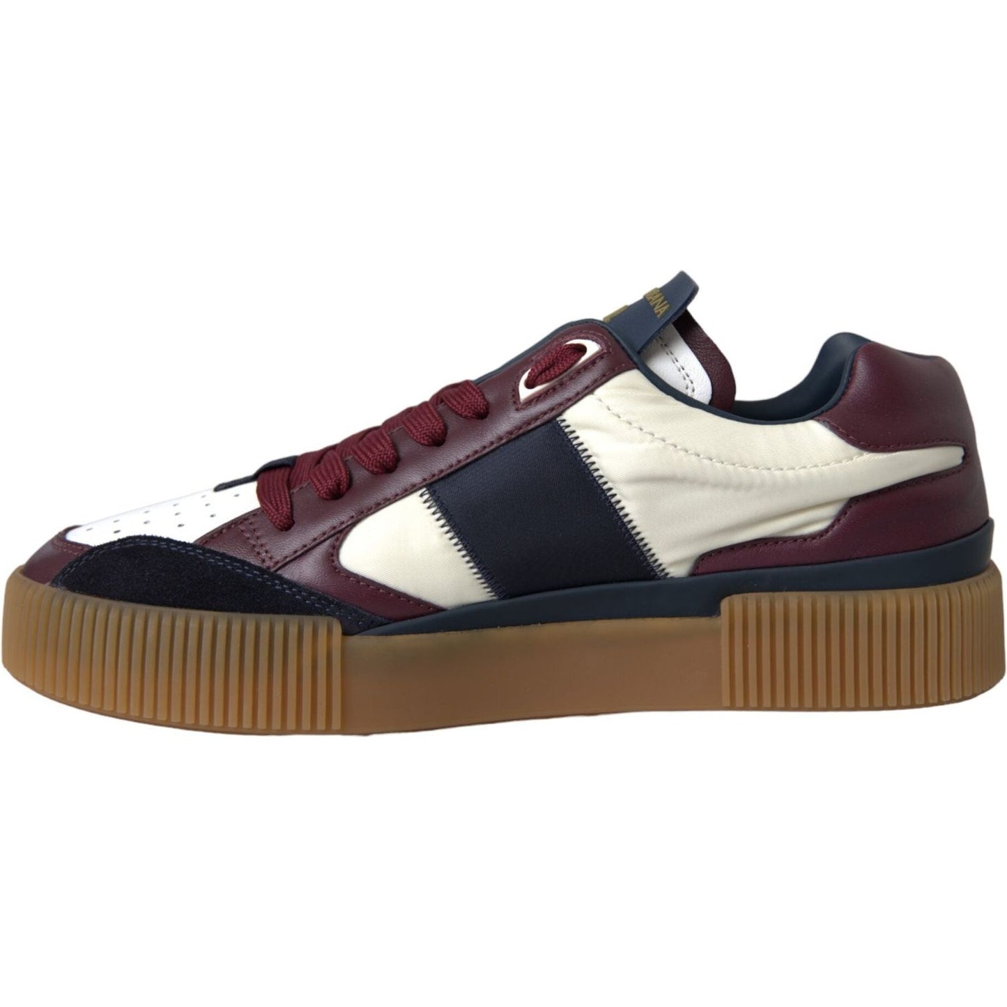 Dolce & Gabbana Multicolor Miami Leather Low Top Sneakers Shoes Dolce & Gabbana Dark Slate Gray