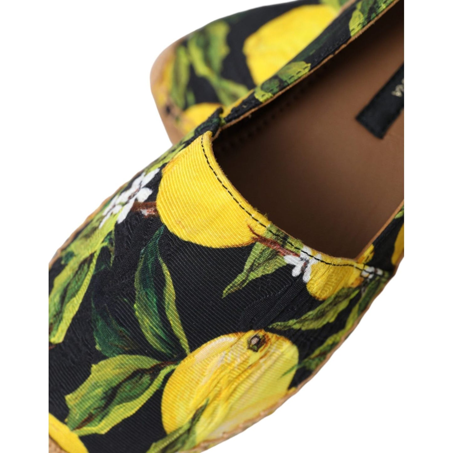Dolce & Gabbana Multicolor Lemon Slip On Espadrilles Shoes Dolce & Gabbana Dark Slate Gray