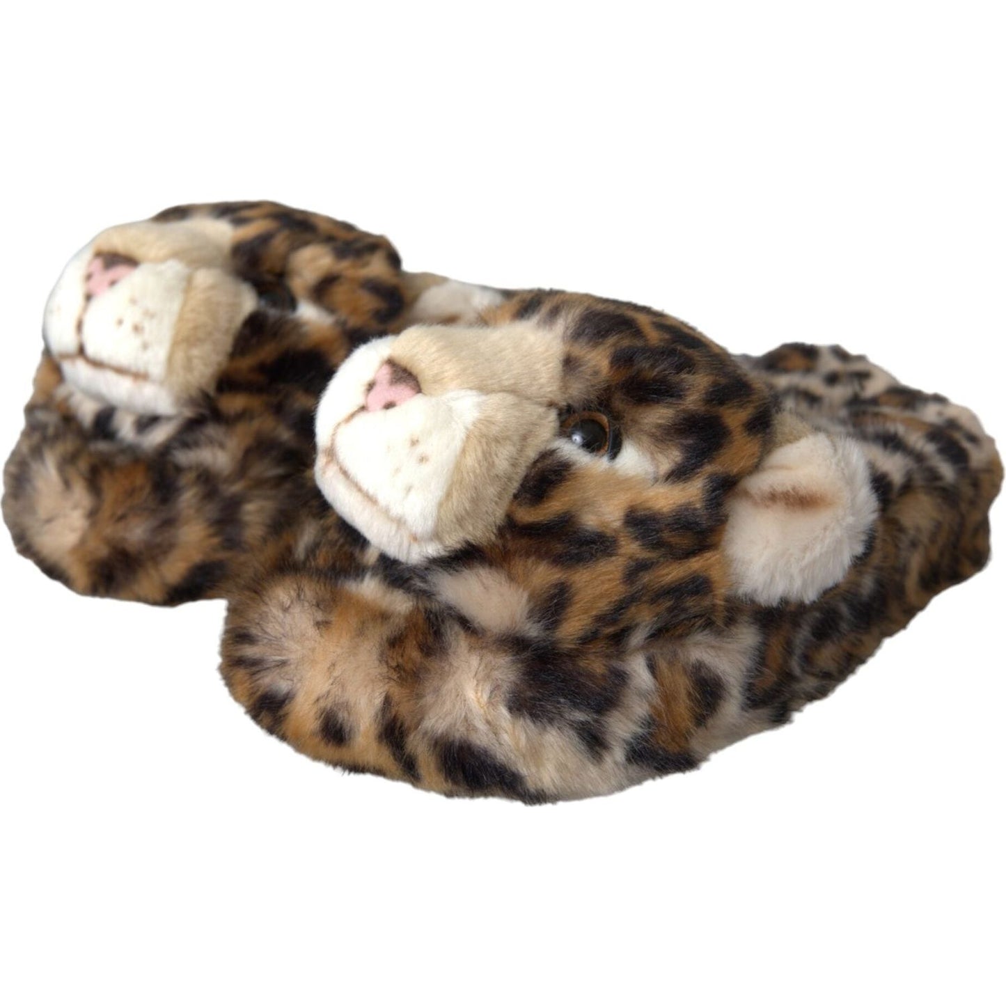 Dolce & Gabbana Brown Tiger Slippers Flats Sandals Shoes Dolce & Gabbana Dark Olive Green