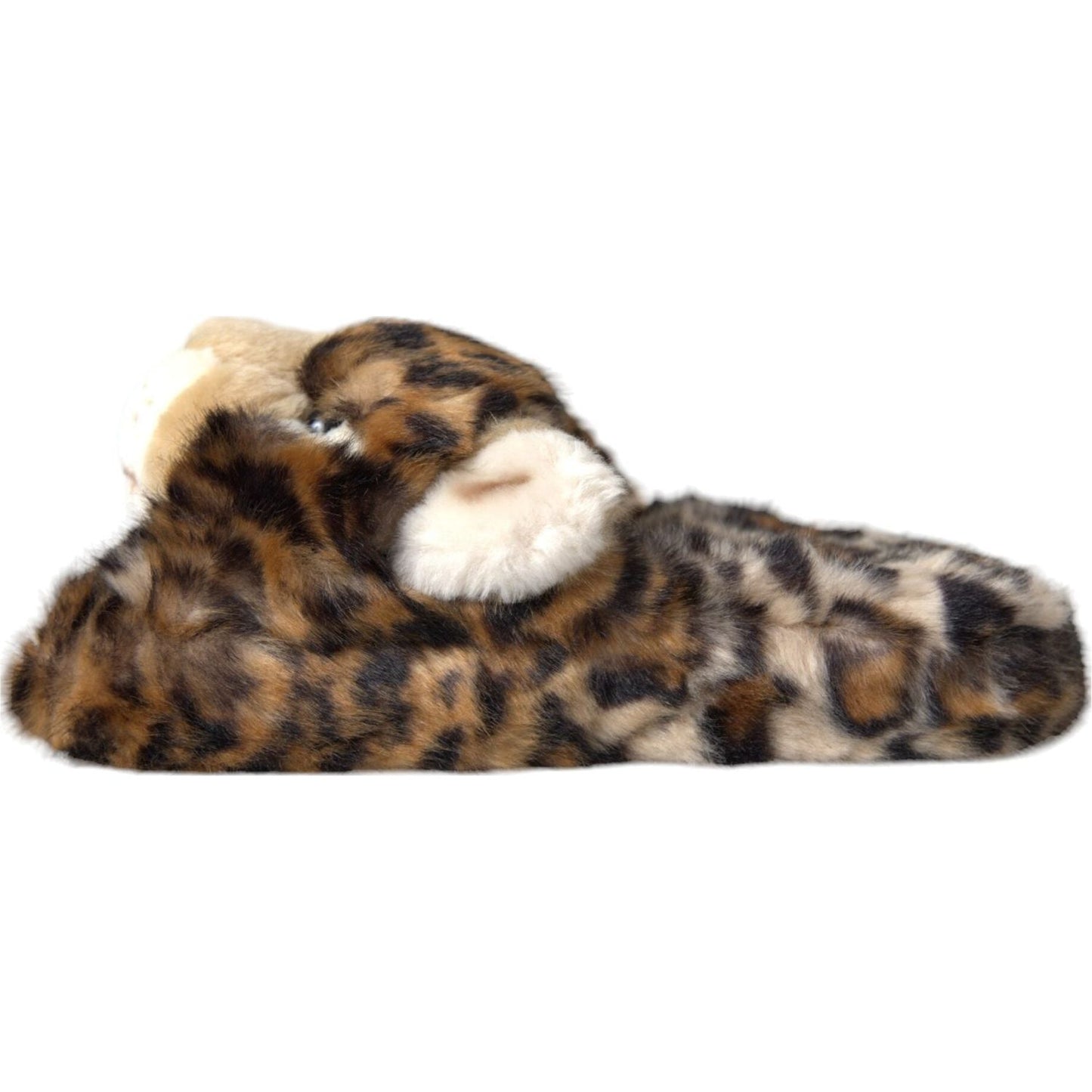 Dolce & Gabbana Brown Tiger Slippers Flats Sandals Shoes Dolce & Gabbana Dark Olive Green