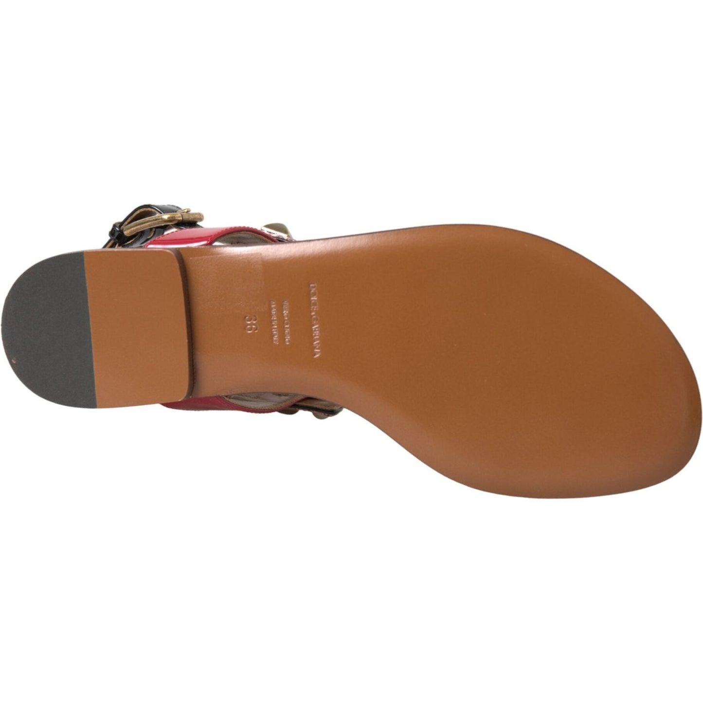 Dolce & Gabbana Multicolor Crystal Sandals Flip Flops Shoes Dolce & Gabbana Sienna