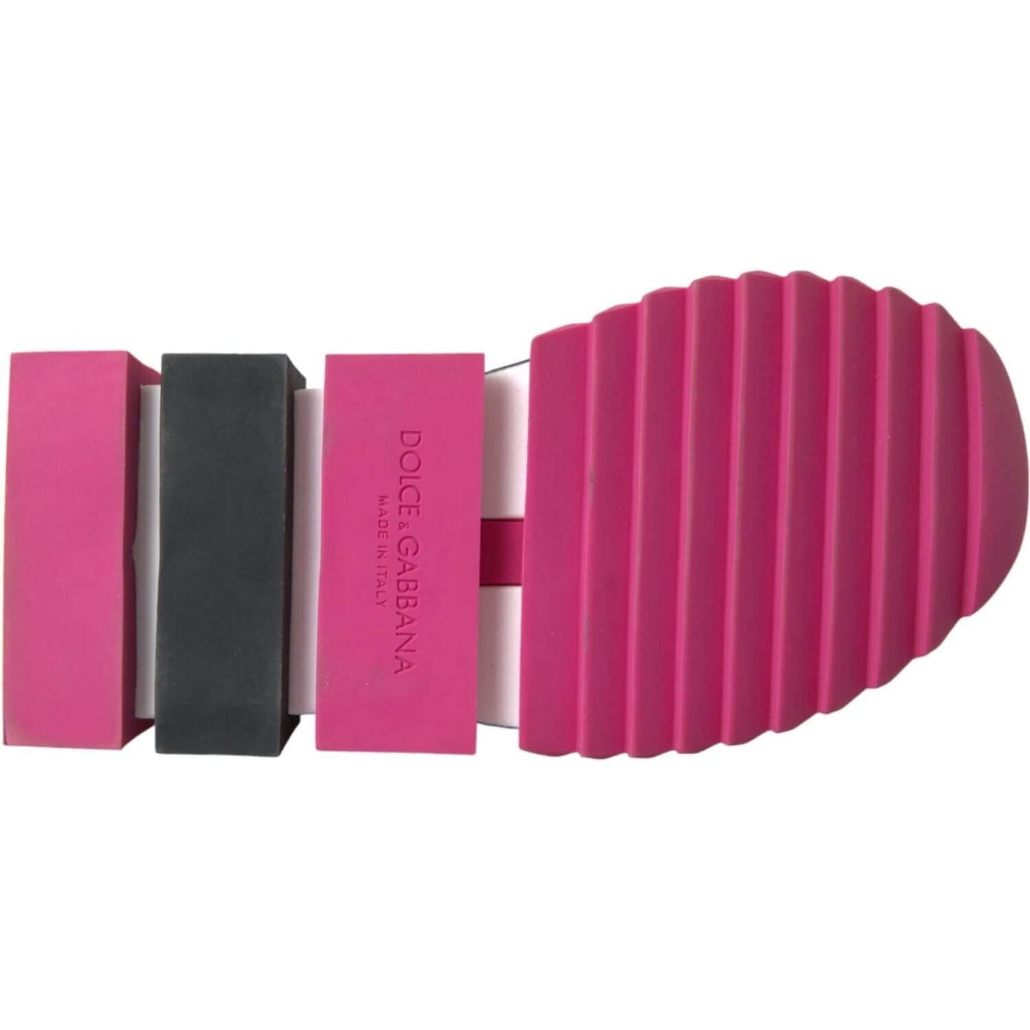 Dolce & Gabbana Pink Sorrento Crystals Sneakers Shoes Dolce & Gabbana Maroon