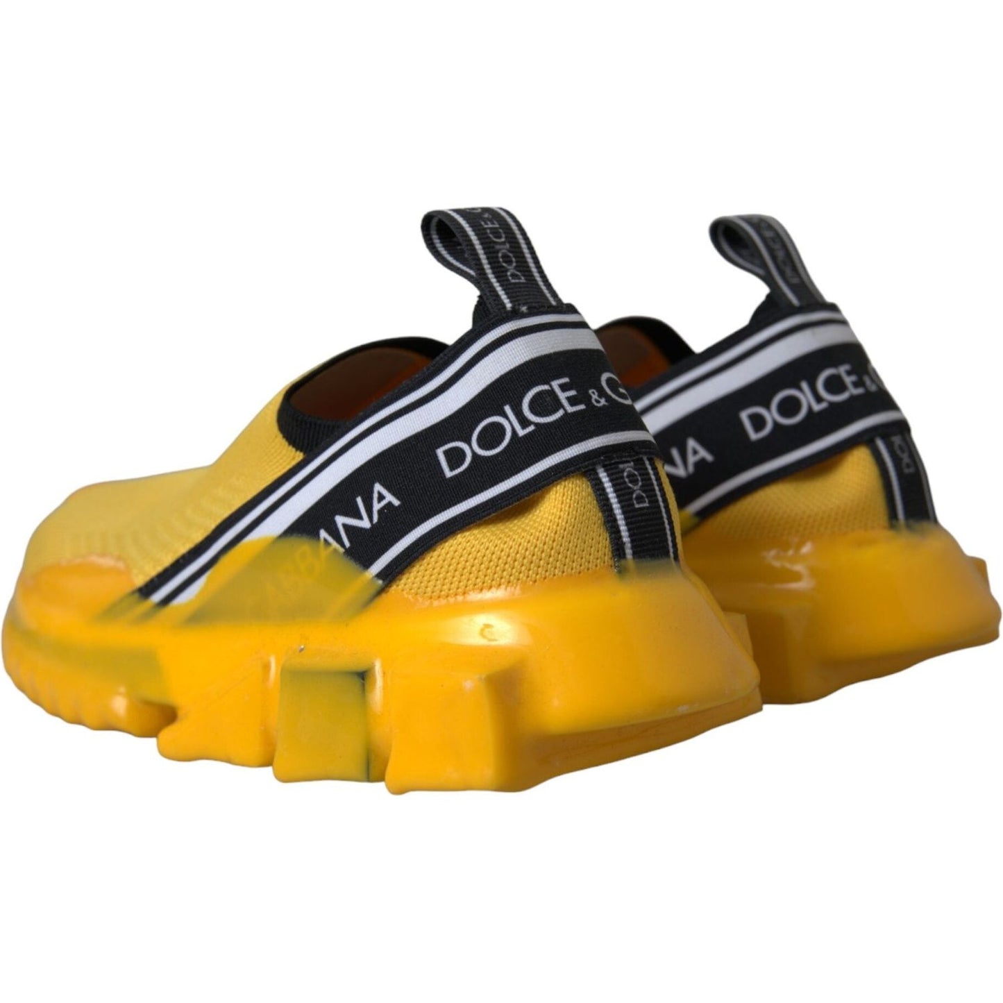 Dolce & Gabbana Yellow Sorrento Slip On Sneakers Women Shoes Dolce & Gabbana Dark Goldenrod