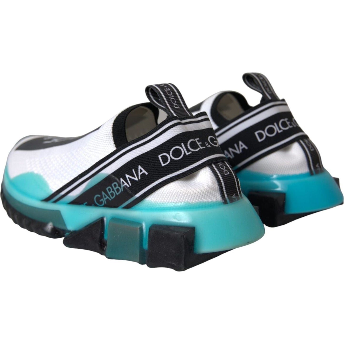 Dolce & Gabbana Black White Blue Slip On Sorrento Sneakers Shoes Dolce & Gabbana Light Gray