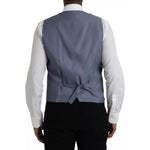Dolce & Gabbana Light Blue Wool Formal Dress Waistcoat Vest TSH86214-50