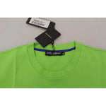 Dolce & Gabbana Green Cotton DG CHANNEL Top T-shirt TSH83079-48