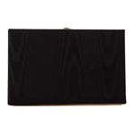 Dolce & Gabbana Black Silk Gold Frame Clutch Evening Party Purse Bag VAS12905