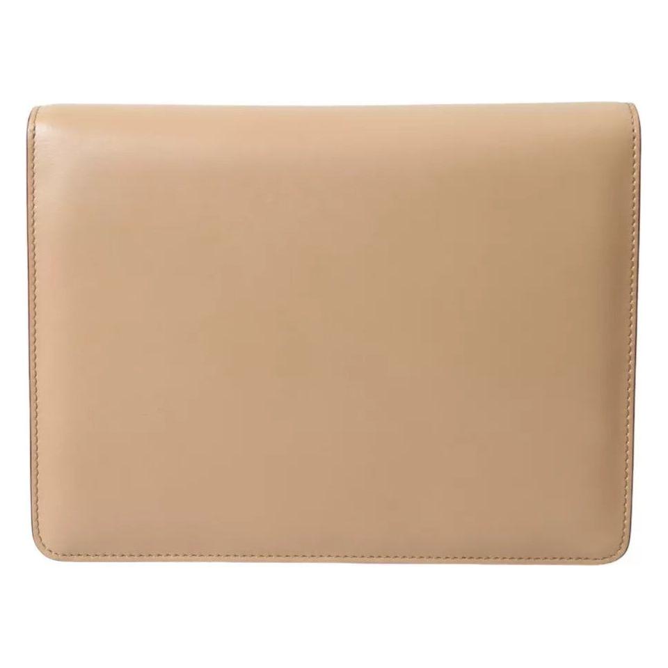 Dolce & Gabbana Multicolor Lucia Brushed Leather Crossbody Shoulder Bag Dolce & Gabbana Tan
