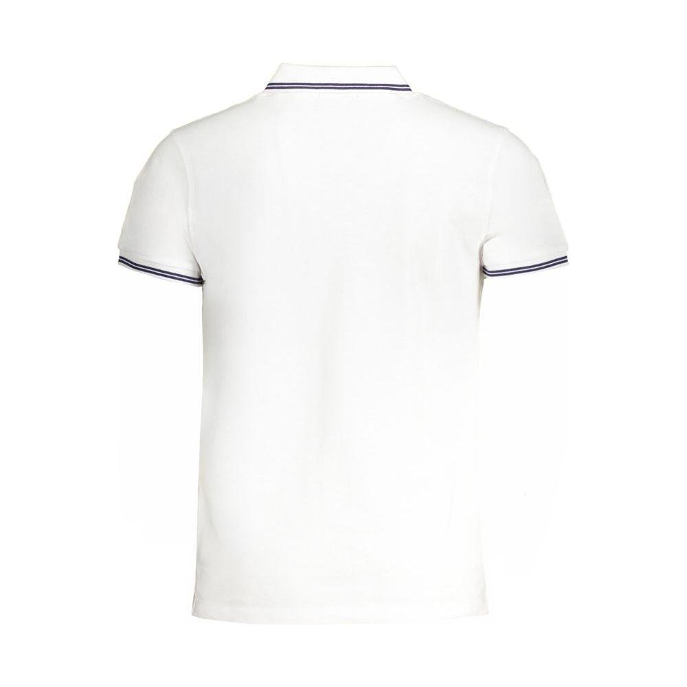 Cavalli Class White Cotton Polo Shirt Cavalli Class White Smoke