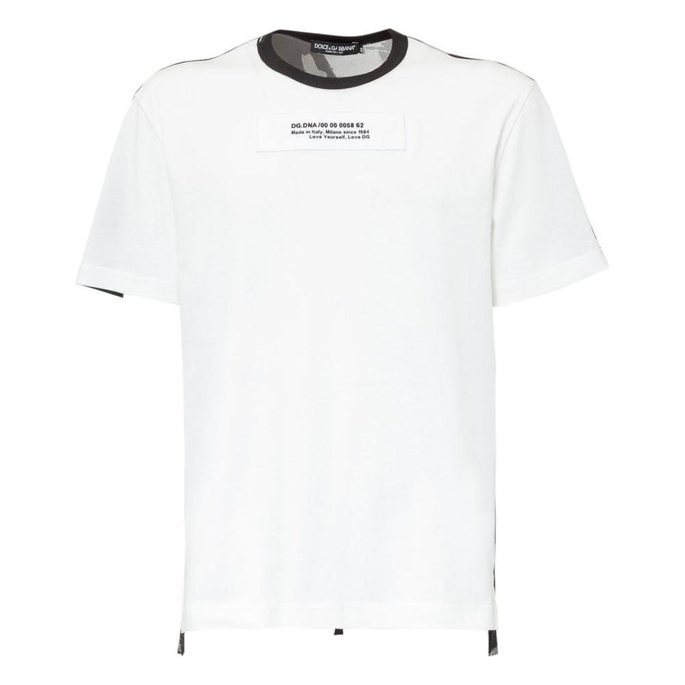 Dolce & Gabbana White Cotton T-Shirt Dolce & Gabbana White Smoke