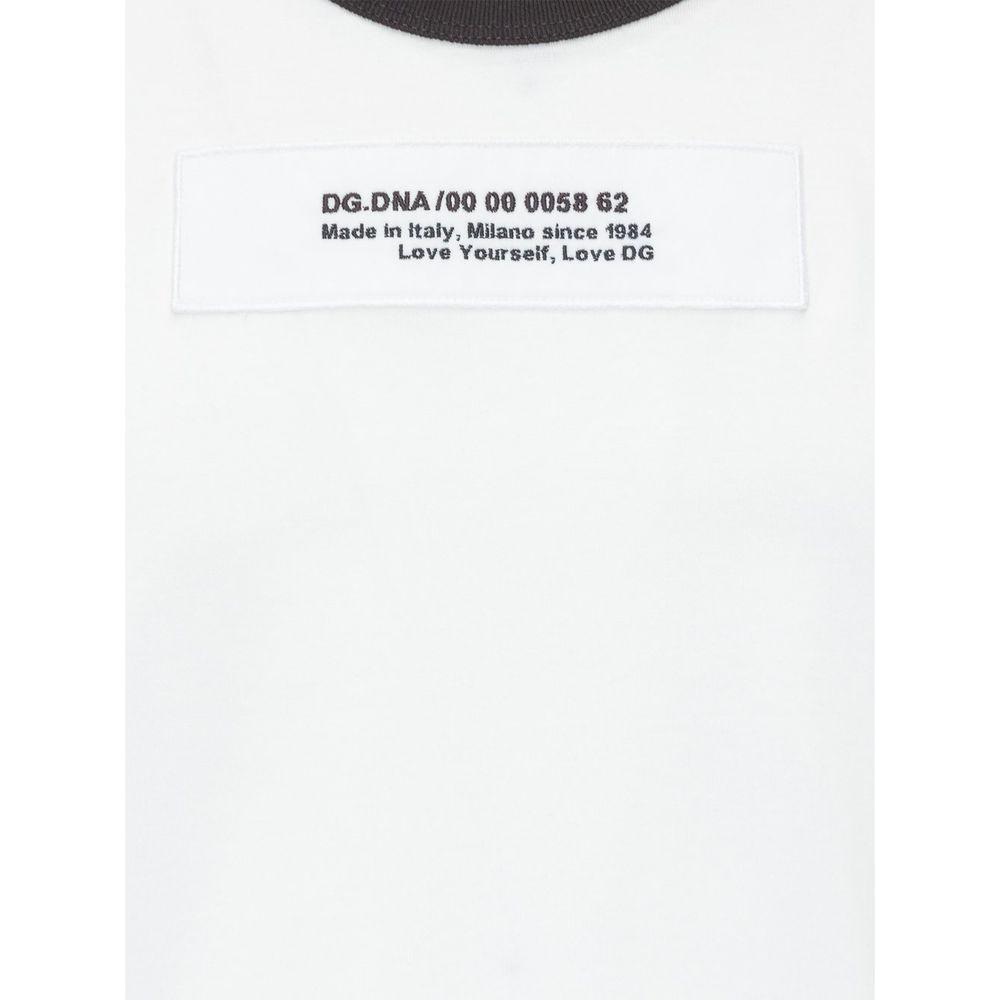 Dolce & Gabbana White Cotton T-Shirt Dolce & Gabbana White Smoke