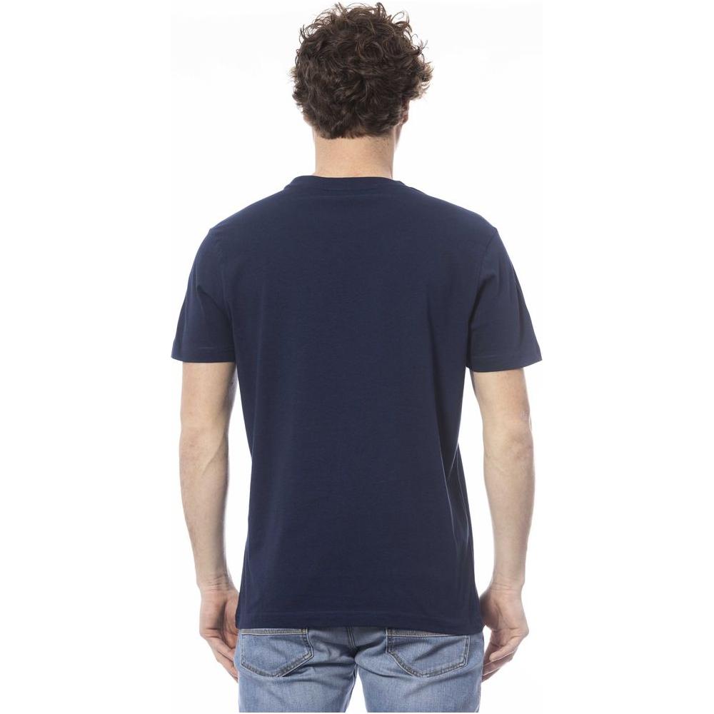 Invicta Blue Cotton Men T-Shirt Invicta Dark Slate Gray