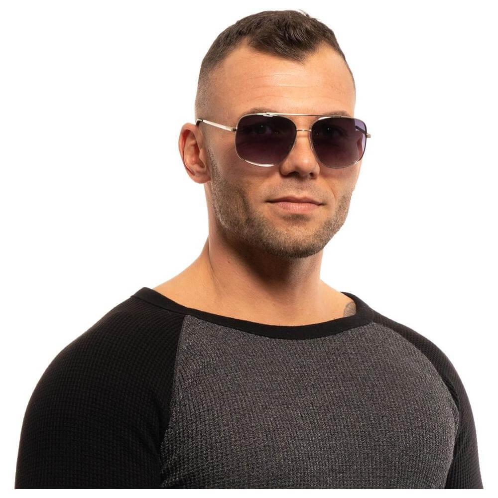 Guess Silver Men Sunglasses Guess Dark Slate Gray