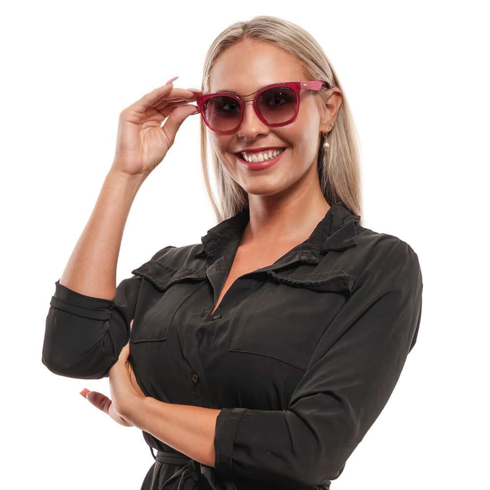 Police Purple Women Sunglasses Police Tan