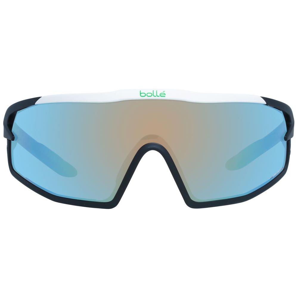 Bolle black unisex sunglasses with multicolor frame, photochromatic mirrored lenses offering 100% UVA & UVB protection.