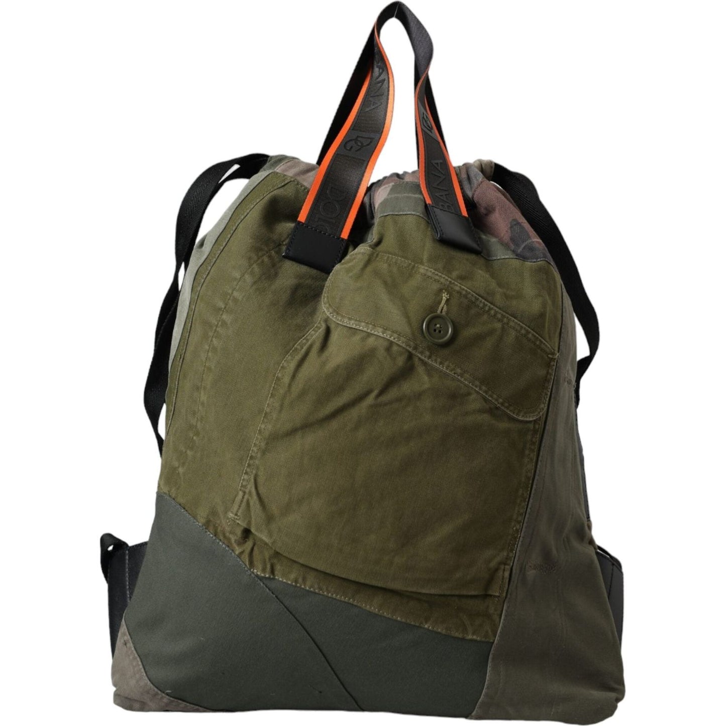 Dolce & Gabbana Military Green Patchwork Rucksack Backpack Bag Dolce & Gabbana Dark Slate Gray