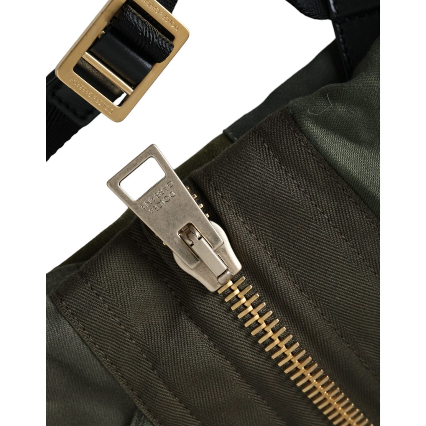 Dolce & Gabbana Military Green Patchwork Rucksack Backpack Bag Dolce & Gabbana Dark Slate Gray