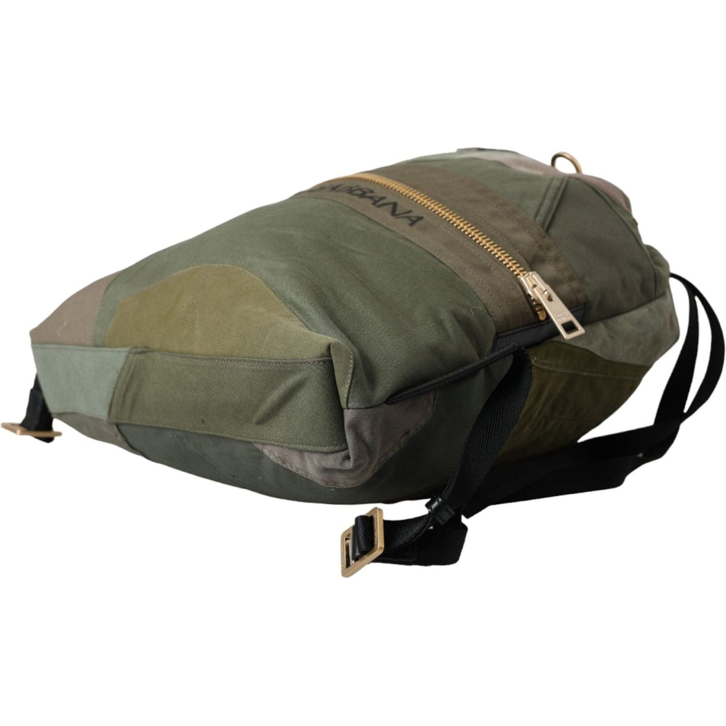 Dolce & Gabbana Military Green Patchwork Rucksack Backpack Bag Dolce & Gabbana Dark Slate Gray