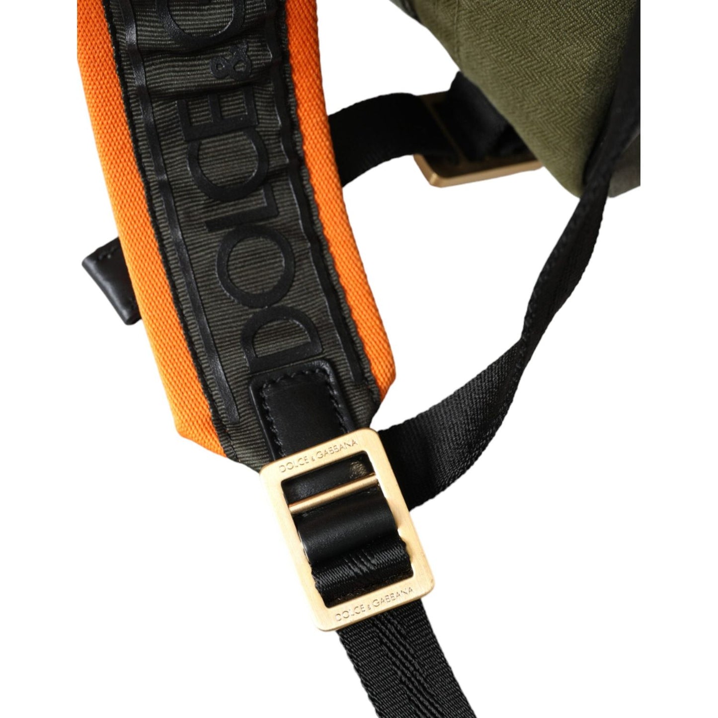 Dolce & Gabbana Military Green Patchwork Rucksack Backpack Bag Dolce & Gabbana Black