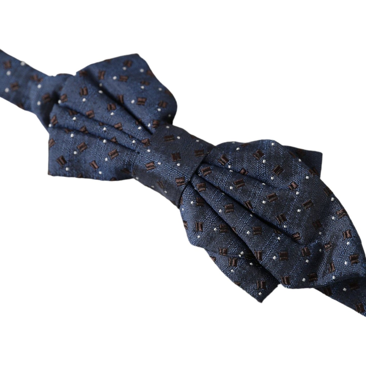 Dolce & Gabbana Navy Blue Silk Patterned Adjustable Men Papillon Bow Tie Dolce & Gabbana Dark Slate Gray