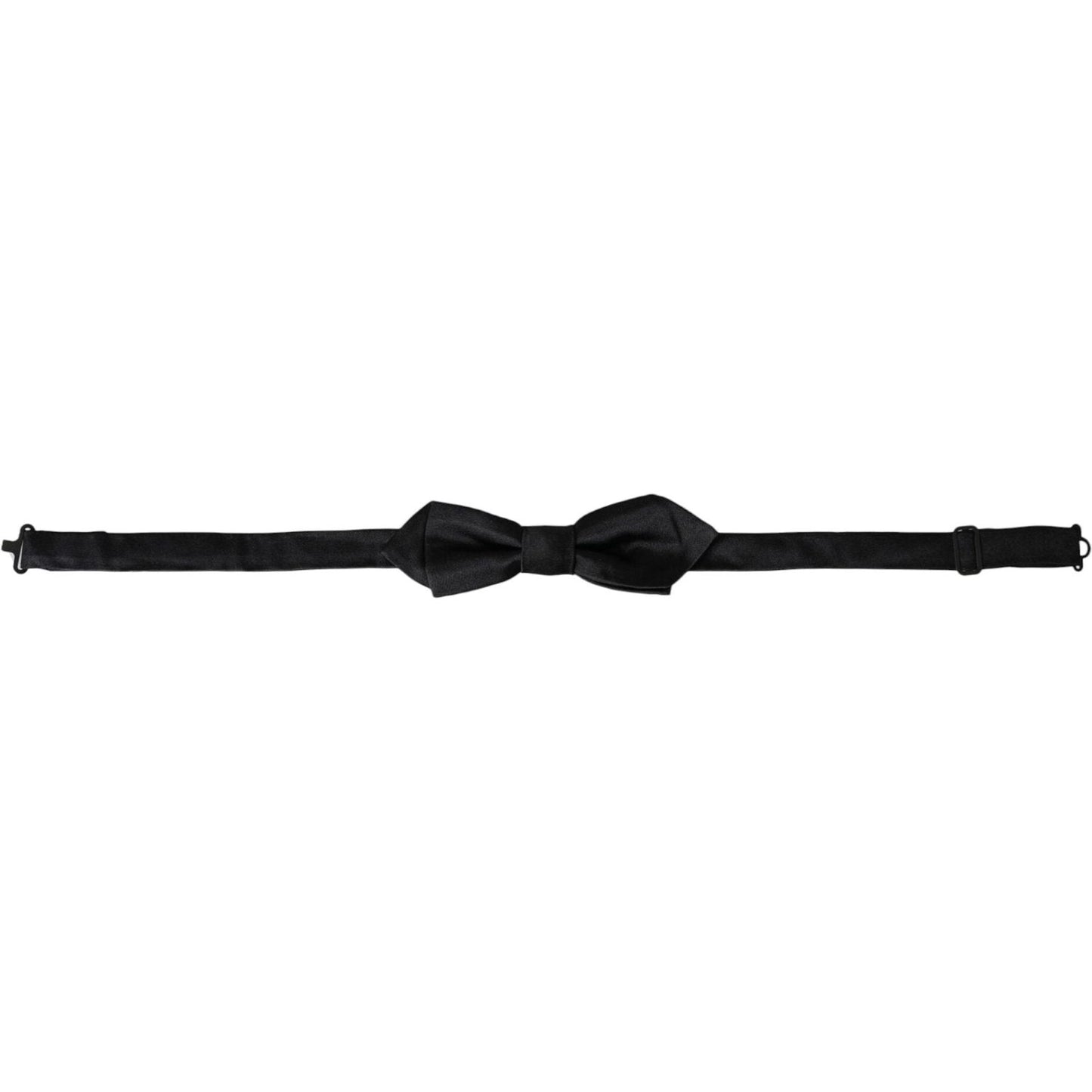 Dolce & Gabbana Black Silk Adjustable Neck Men Bow Tie Dolce & Gabbana Black