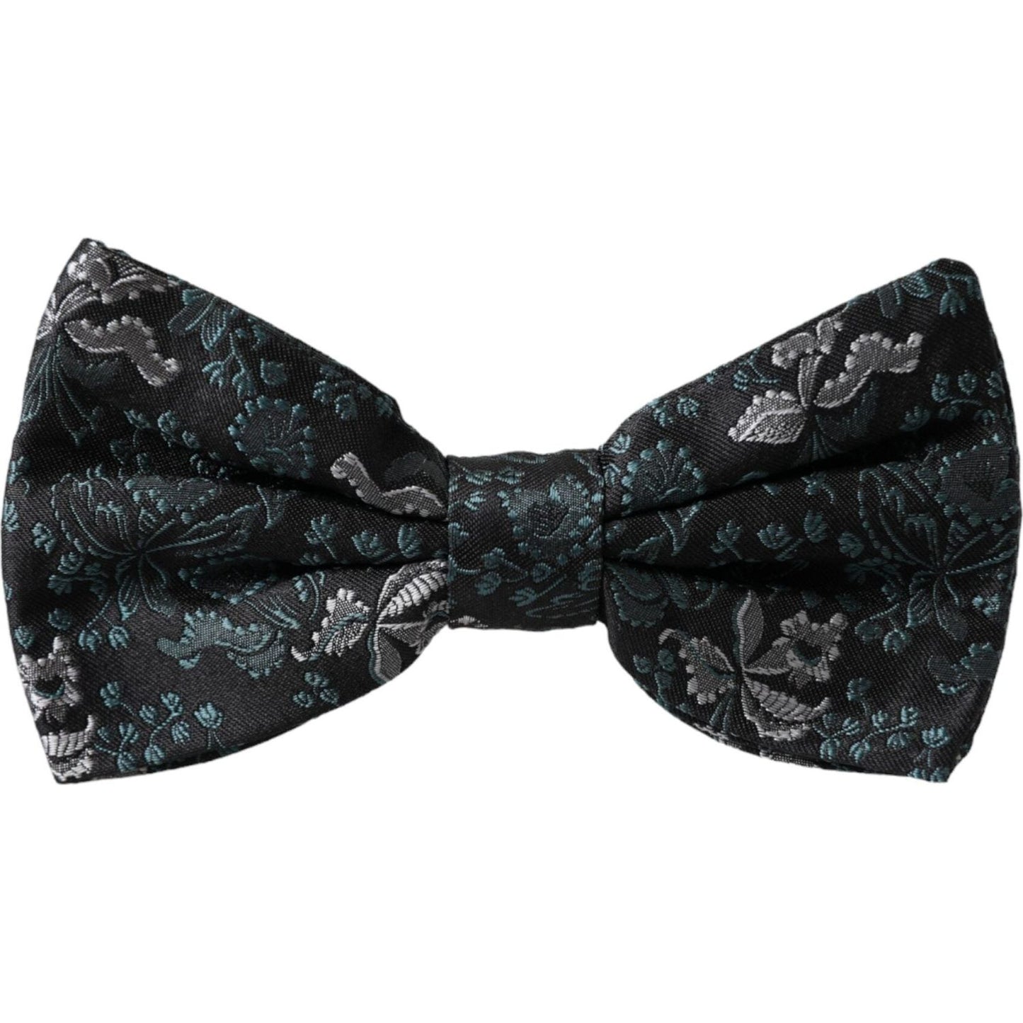 Dolce & Gabbana Multicolor Fantasy Floral Silk Adjustable Neck Men Bow Tie Dolce & Gabbana Black
