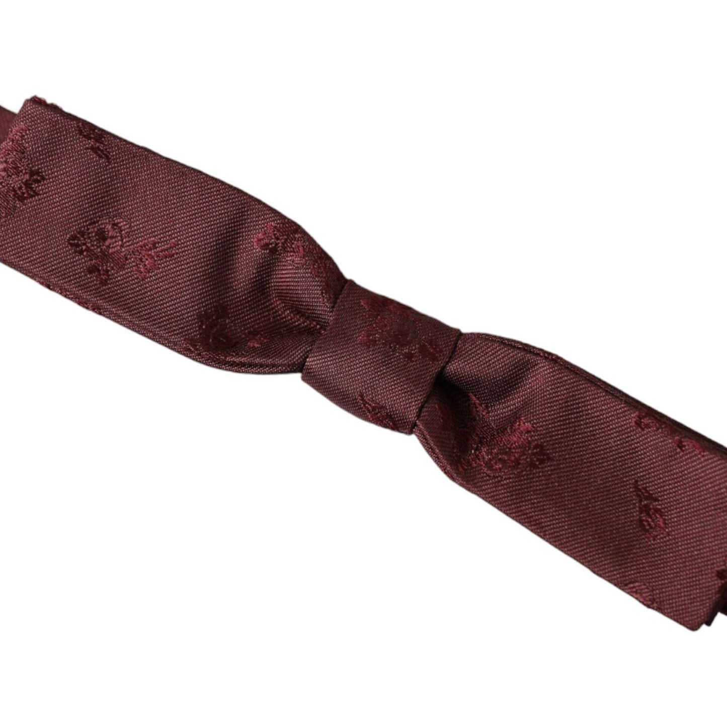 Dolce & Gabbana Maroon Floral Silk Adjustable Neck Men Bow Tie Dolce & Gabbana Dark Slate Gray
