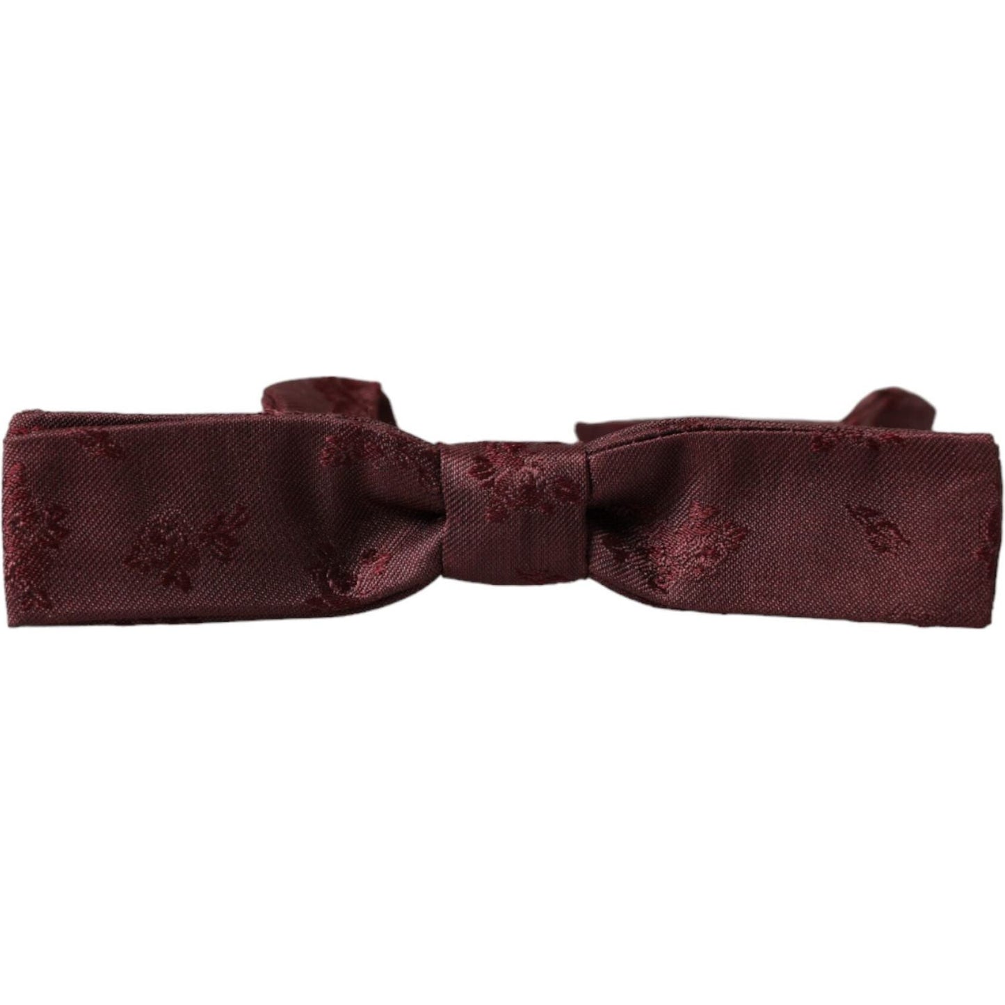 Dolce & Gabbana Maroon Floral Silk Adjustable Neck Men Bow Tie Dolce & Gabbana Dark Slate Gray