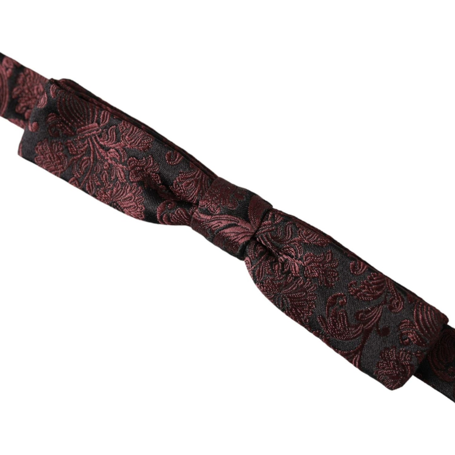 Dolce & Gabbana Maroon Floral Silk Adjustable Neck Men Bow Tie Dolce & Gabbana Dark Slate Gray