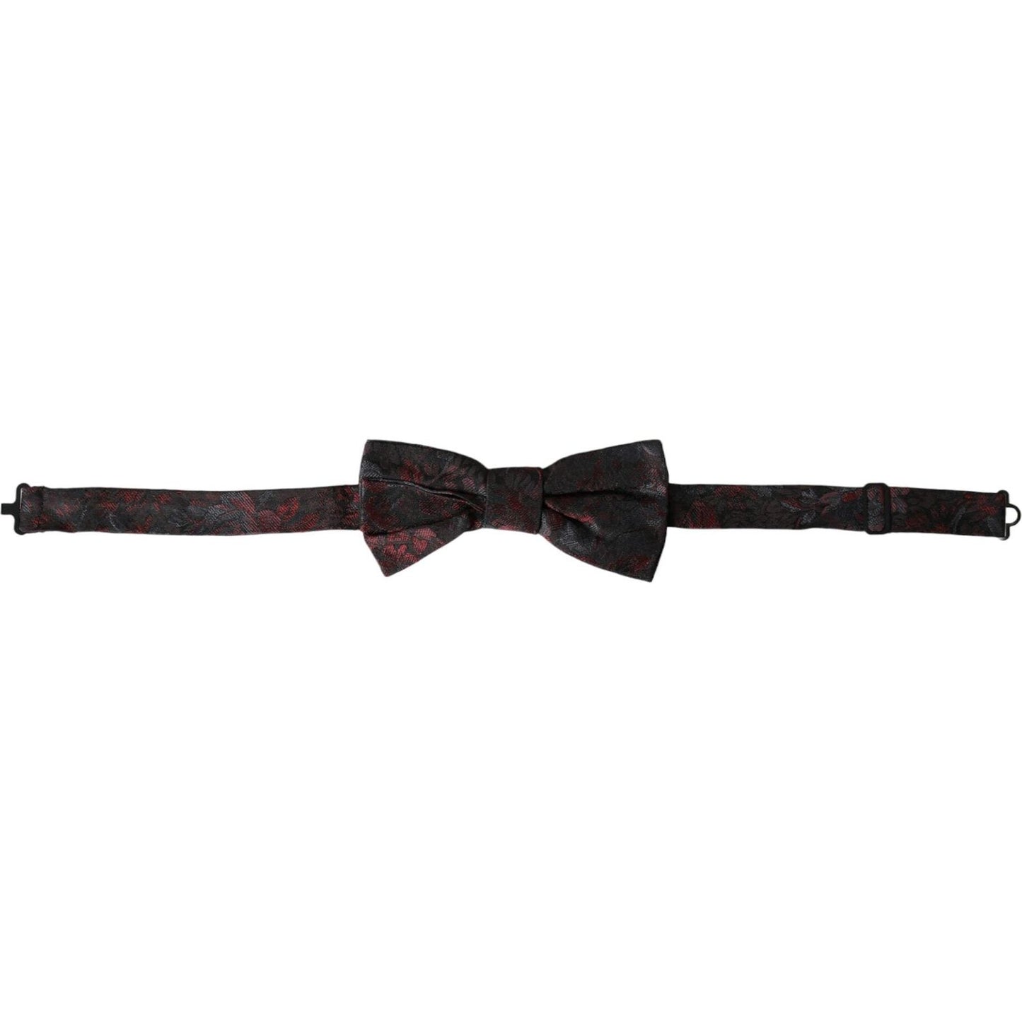 Dolce & Gabbana Red Black Floral Adjustable Neck Men Bow Tie Dolce & Gabbana Dark Slate Gray