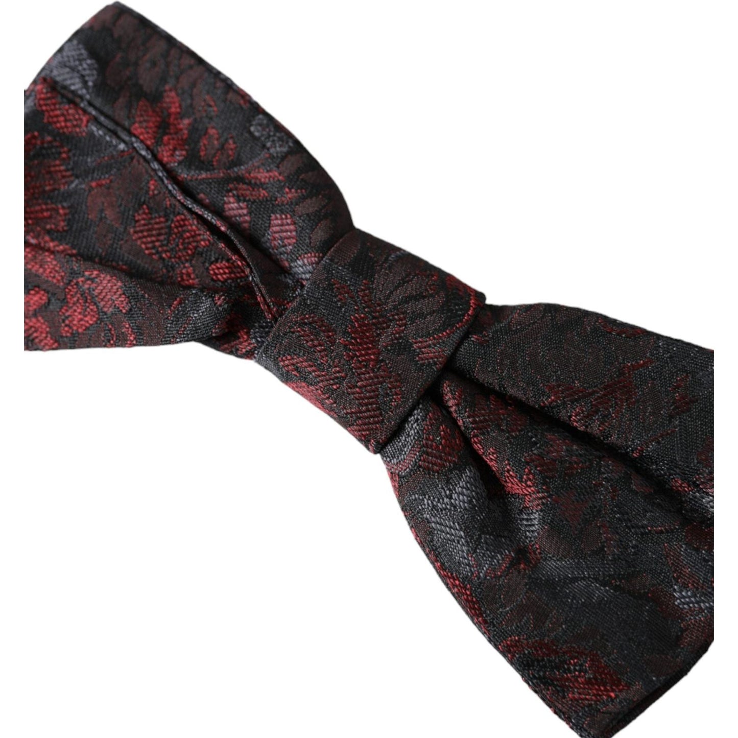 Dolce & Gabbana Red Black Floral Adjustable Neck Men Bow Tie Dolce & Gabbana Dark Slate Gray
