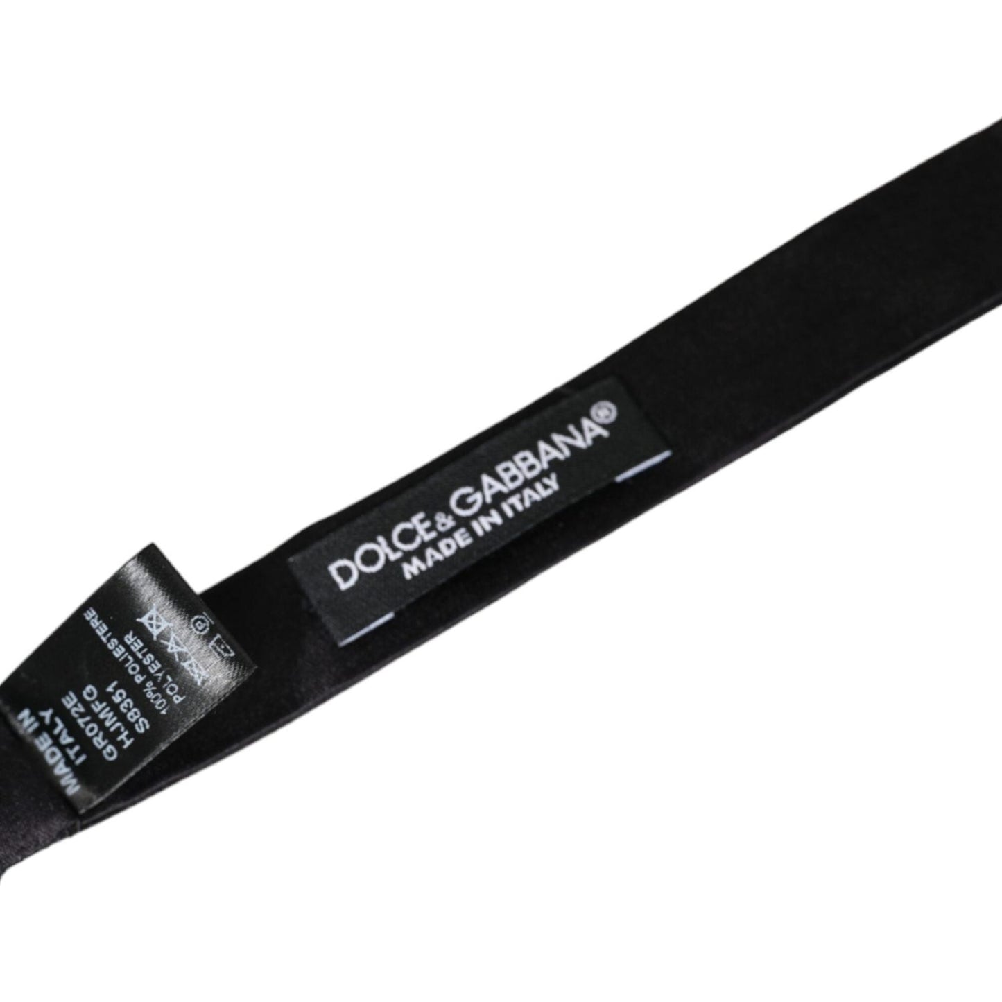 Dolce & Gabbana Multicolor Jacquard Adjustable Neck Men Bow Tie Dolce & Gabbana Black