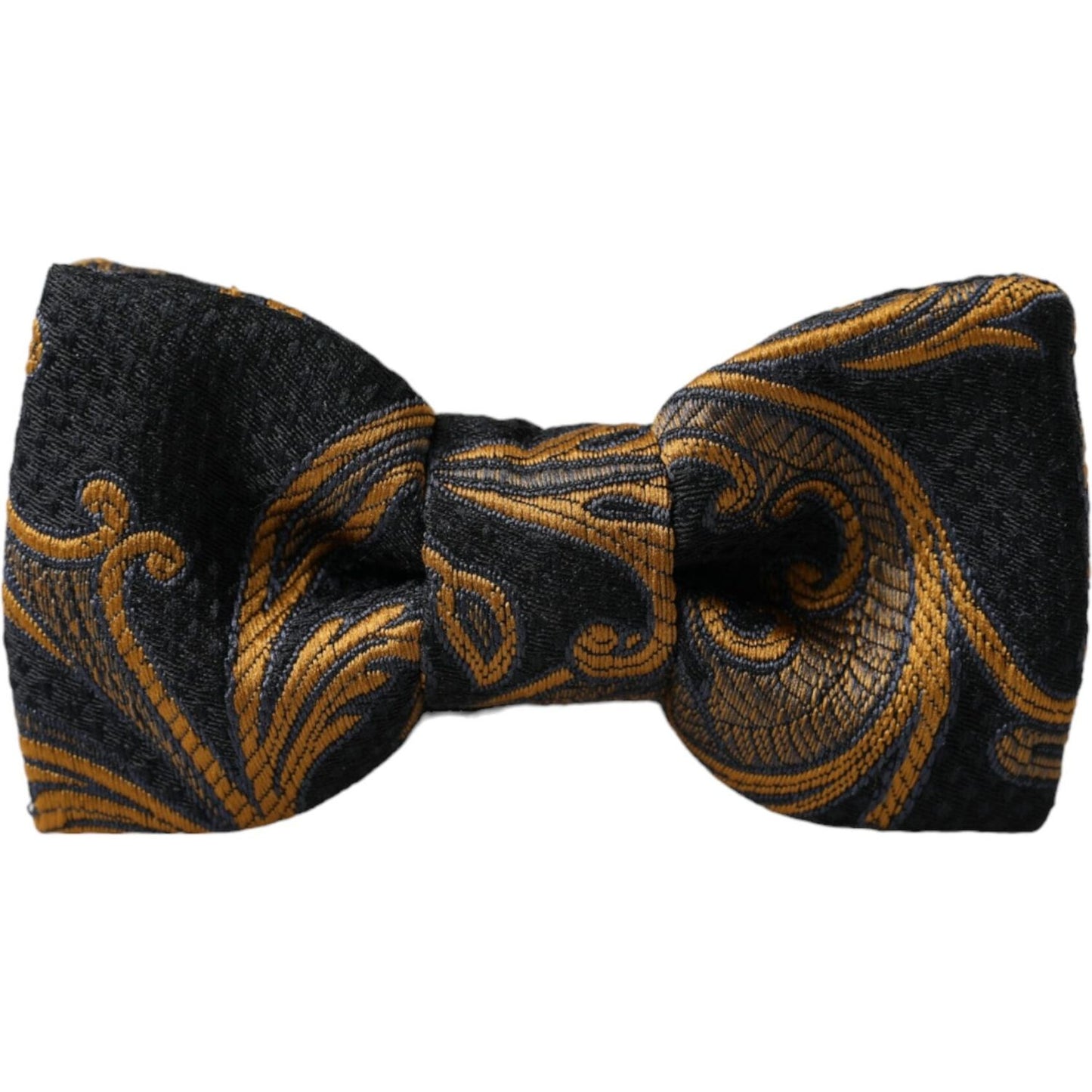 Dolce & Gabbana Multicolor Jacquard Adjustable Neck Men Bow Tie Dolce & Gabbana Black