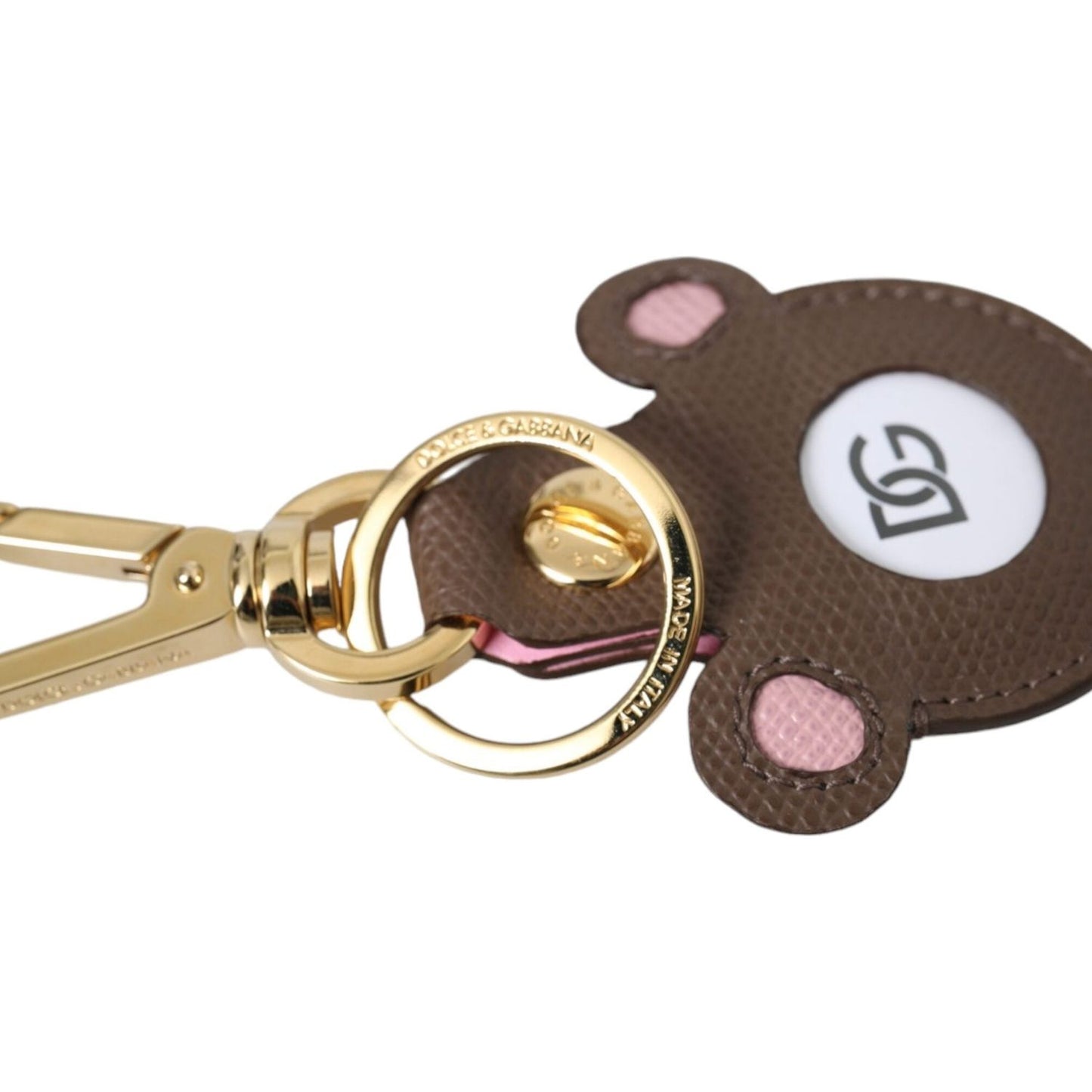 Dolce & Gabbana Multicolor Dauphine Calfskin DG Logo Keyring Keychain Dolce & Gabbana Dark Olive Green