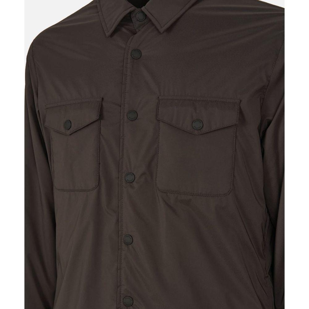 People Of Shibuya Brown Polyester Jacket People Of Shibuya Dark Slate Gray
