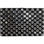 Dolce & Gabbana Black Velvet Crystal Clutch Evening Party Purse Bag BAG1585